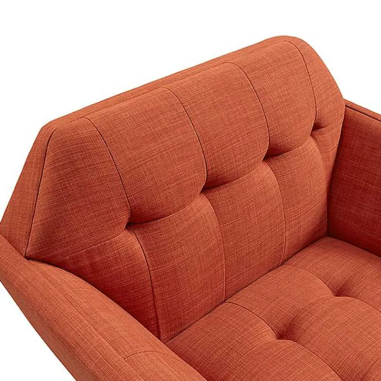 Kirklands Home Spice Button Tufted Accent Chair Red Sale
