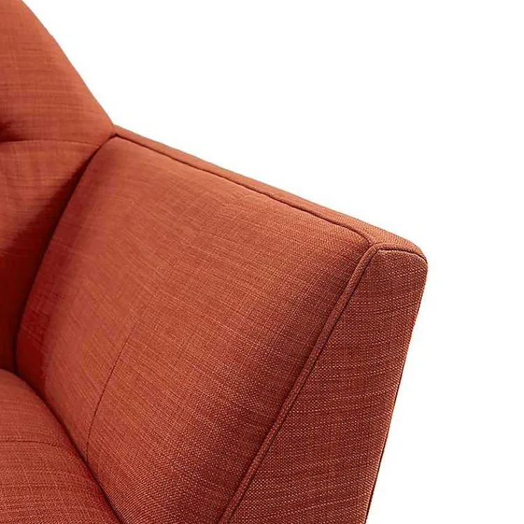 Kirklands Home Spice Button Tufted Accent Chair Red Sale