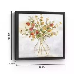 Kirklands Home Spice Eucalyptus Framed Canvas Print, 30x30 in. Clearance
