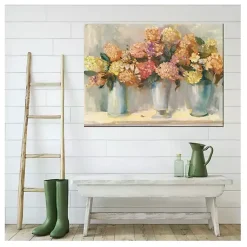 Kirklands Home Spiced Hydrangeas Outdoor Canvas Art Print Sale