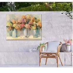 Kirklands Home Spiced Hydrangeas Outdoor Canvas Art Print Sale