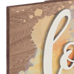 Kirklands Home Splattered Look What I Did Plaque with Clips Multi New