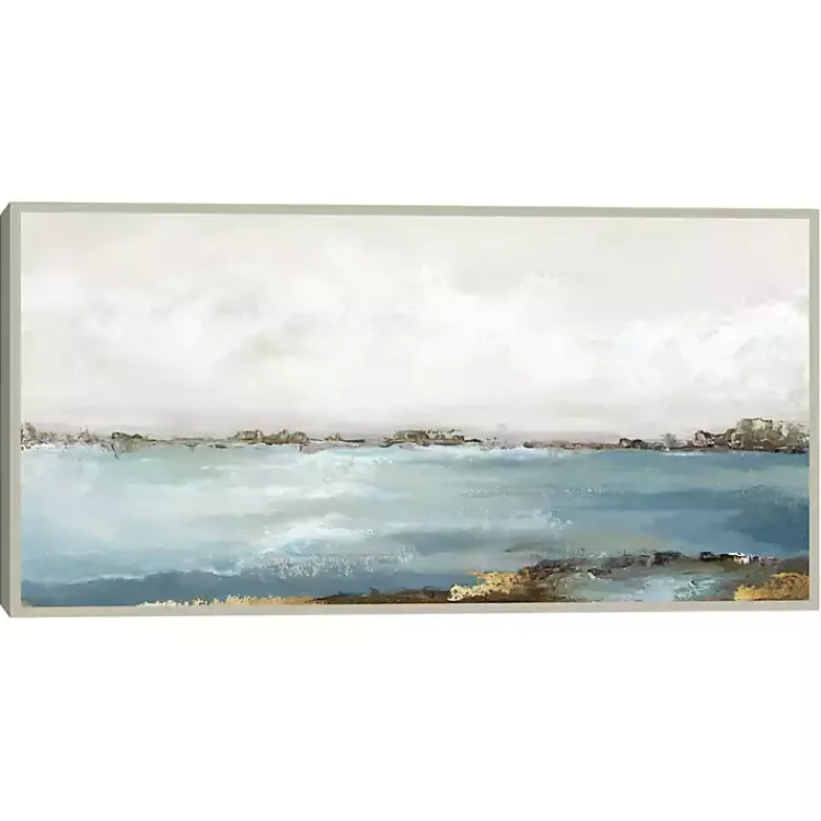 Kirklands Home Splendor Moment Framed Canvas Art Print Blue Outlet