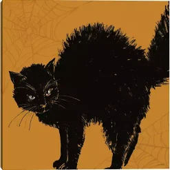 Halloween>Kirklands Home Spooky Black Cat Canvas Art Print