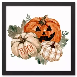 Halloween>Kirklands Home Spooky Chic Pumpkins Halloween Plaque