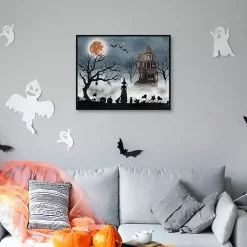 Halloween>Kirklands Home Spooky Harvest Moon Framed Canvas Art Print