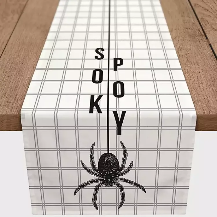 Halloween>Kirklands Home Spooky Spider Table Runner, 72 in.