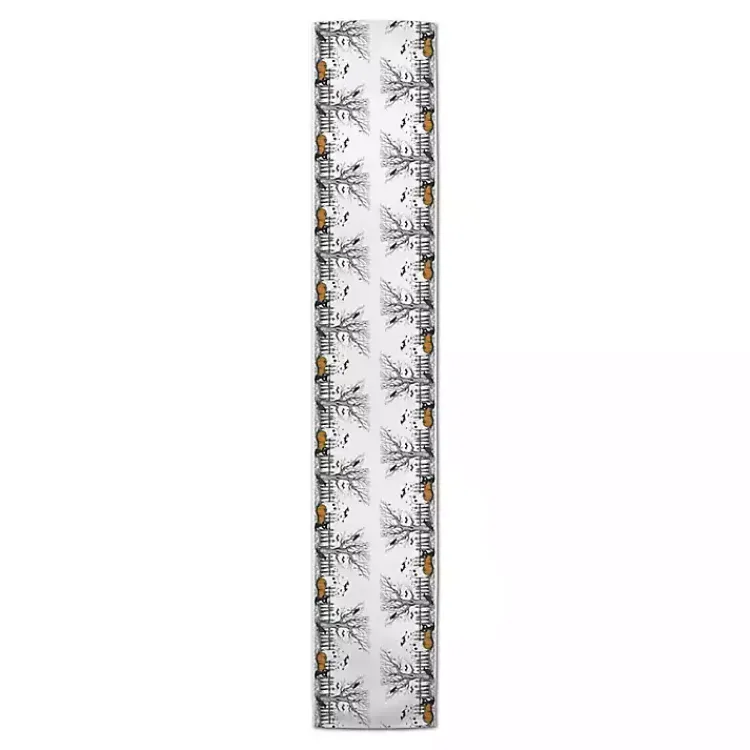 Halloween>Kirklands Home Spooky Tree Border Halloween Table Runner, 90 in.