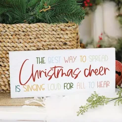 Christmas Art & Wall Decor>Kirklands Home Spread Christmas Cheer Wall Plaque