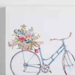 Kirklands Home Spring Bicycles Canvas Art Prints, Set of 2 Hot