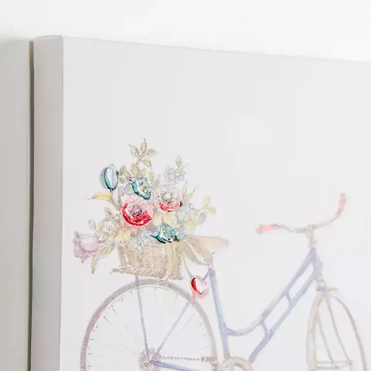 Kirklands Home Spring Bicycles Canvas Art Prints, Set of 2 Hot
