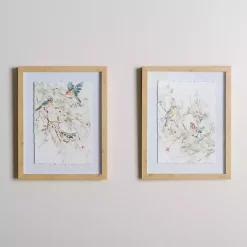 Kirklands Home Spring Birds on Branch Framed Art Prints, Set of 2 Hot