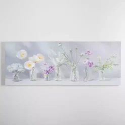 Kirklands Home Spring Blooms in Vases Canvas Art Print Gray Discount