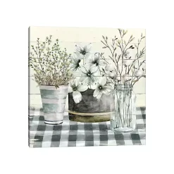 Kirklands Home Spring Floral Gingham Canvas Art Print Best