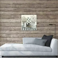 Kirklands Home Spring Floral Gingham Canvas Art Print Best