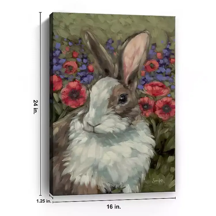 Easter Decorations>Kirklands Home Spring Melody Bunny Canvas Art Print