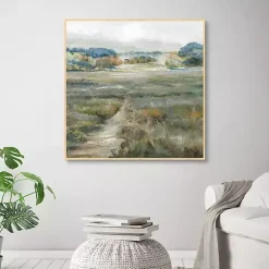 Kirklands Home Spring Mountains Framed Canvas Art Print Clearance