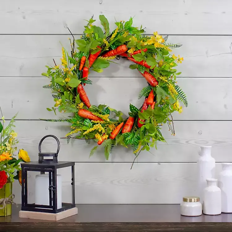 Wreaths>Kirklands Home Springtime Carrots Easter Wreath