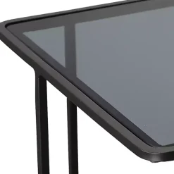 Kirklands Home Square Camus Accent Table Black Discount