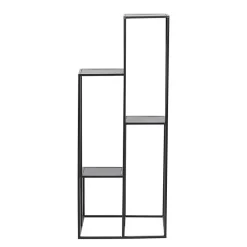 Kirklands Home Square Iron Frame 4-Tier Plant Stand Black Outlet
