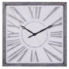 Kirklands Home Square Galvanized Metal Wall Clock Clearance