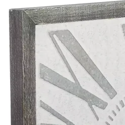 Kirklands Home Square Galvanized Metal Wall Clock Clearance