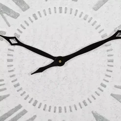 Kirklands Home Square Galvanized Metal Wall Clock Clearance