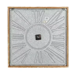 Kirklands Home Square Galvanized Metal Wall Clock Clearance