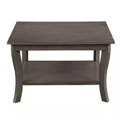 Kirklands Home Square wash Curved Legs Coffee Table Gray Clearance