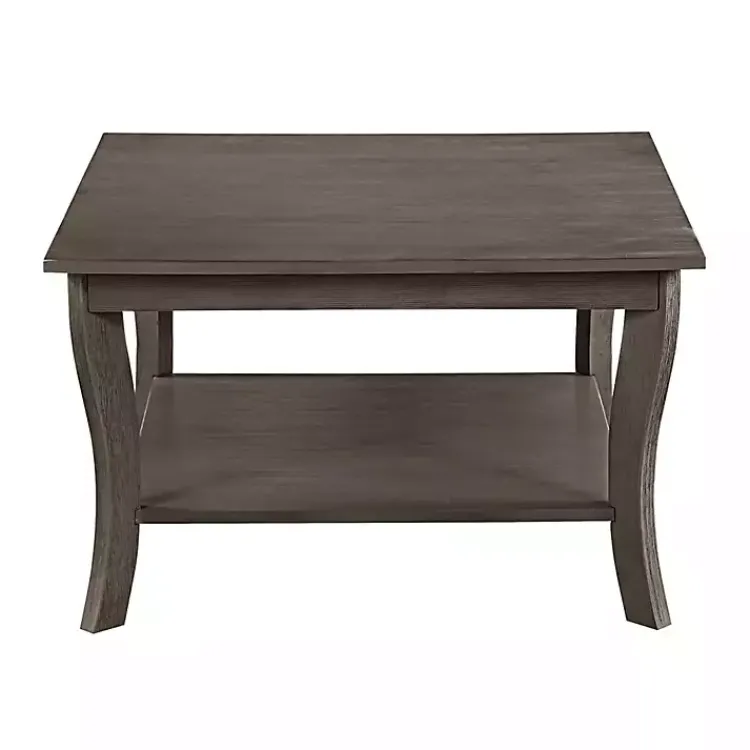Kirklands Home Square wash Curved Legs Coffee Table Gray Clearance
