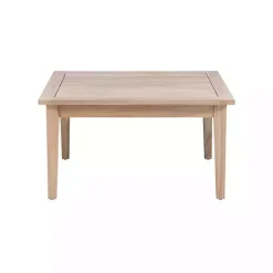 Kirklands Home Square Natural Wood Slatted Outdoor Coffee Table Tan