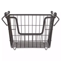 Kirklands Home Stackable Wire Kitchen Basket, 8 in. Black Hot