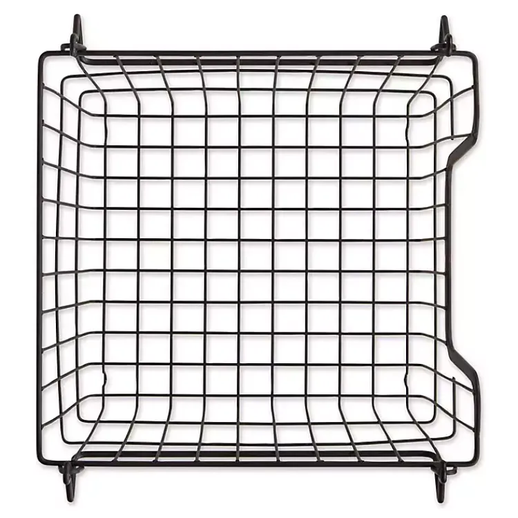 Kirklands Home Stackable Wire Kitchen Basket, 8 in. Black Hot