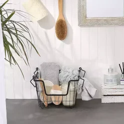 Kirklands Home Stackable Wire Kitchen Basket, 8 in. Black Hot