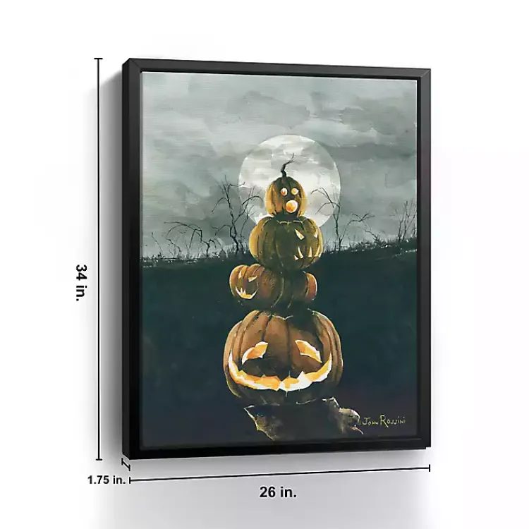 Halloween>Kirklands Home Stacked Jack O'Lanterns Giclee Canvas Art Print