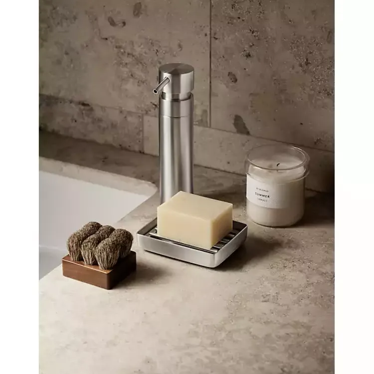 Kirklands Home Stainless Steel Nexio Soap Dish Silver Hot