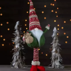 Christmas Decorations>Kirklands Home Standing Bearded Gnome Christmas Figurine