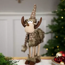 Christmas Decorations>Kirklands Home Standing Moose Decoration Brown