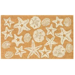 Kirklands Home Starfish and Sand Dollars Coir Doormat Clearance