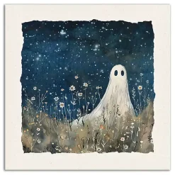 Halloween>Kirklands Home Stargazing Ghost Canvas Art Print