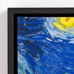 Kirklands Home Starry Night Framed Canvas Art Prints, Set of 3 Blue Online