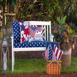 Kirklands Home Stars & Stripes Outdoor Lumbar Pillows, Set of 2 Clearance