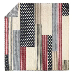 Kirklands Home Stars and Striped Patch 3-pc. Full/Queen Quilt Set Sale