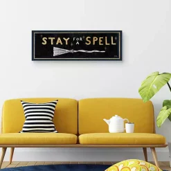 Halloween>Kirklands Home Stay For A Spell Witchy Halloween Wall Plaque