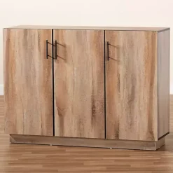Kirklands Home Stella Contemporary Oak 3-Door Sideboard Sale