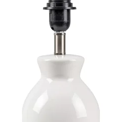 Kirklands Home Stella Mini Table Lamp with Woven Shade White Discount