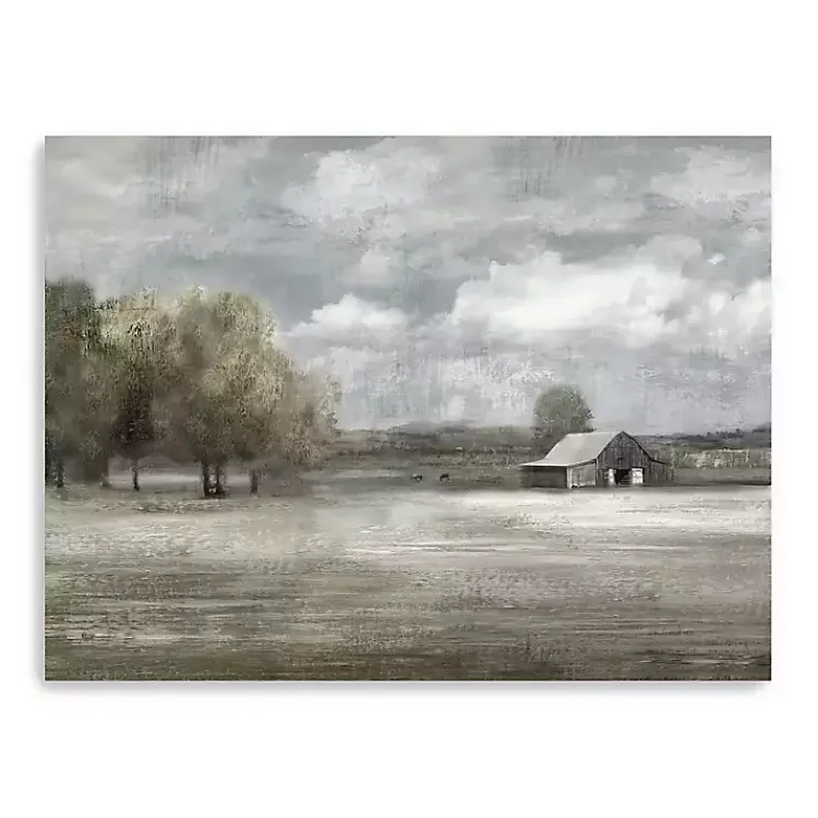 Kirklands Home Still Country Quiet Canvas Art Print, 48x36 in. Gray Hot