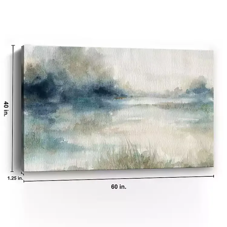Kirklands Home Still Evening Waters II Giclee Canvas Art Print Blue Discount