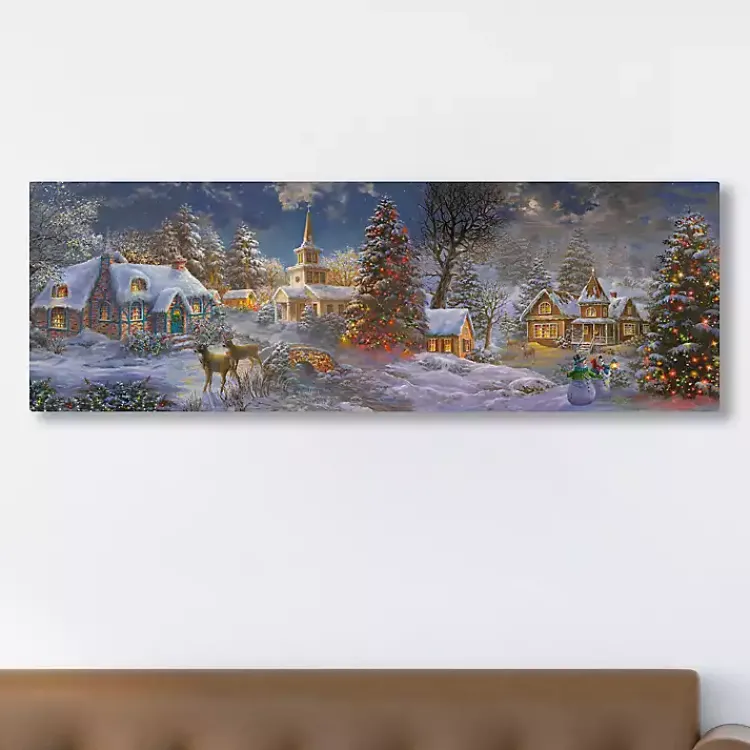 Christmas Art & Wall Decor>Kirklands Home Stillness of Christmas Canvas Art Print Multi