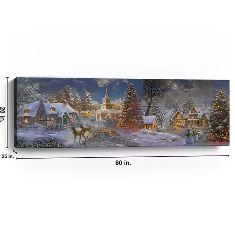 Christmas Art & Wall Decor>Kirklands Home Stillness of Christmas Canvas Art Print Multi
